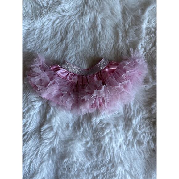 Build a Bear Pink ruffled Skirt with silver waste Band BABWS - Picture 1 of 4